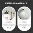 thumbnail image 2 of Wire Lamp Shade Frame White Iron Scallop Dome DIY Accessory, 2 of 6