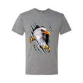 thumbnail image 2 of Torn Ripped Eagle Claws Animal Lover Mens Premium Tri Blend T-Shirt, Premium Heather, X-Large, 2 of 3