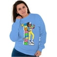 thumbnail image 3 of XOMG POP Cute Brooklynn Vibes Cartoon Women Plus Size Sweatshirt Brisco Brands 2X, 3 of 5