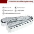 thumbnail image 6 of Car Aluminized Sleeving Heat Sheathing Roll - Heat Radiant and Prevent Vapor Lock Heat Shield for Brake Cable/Fuel Line/Spark Plug, 6 of 10