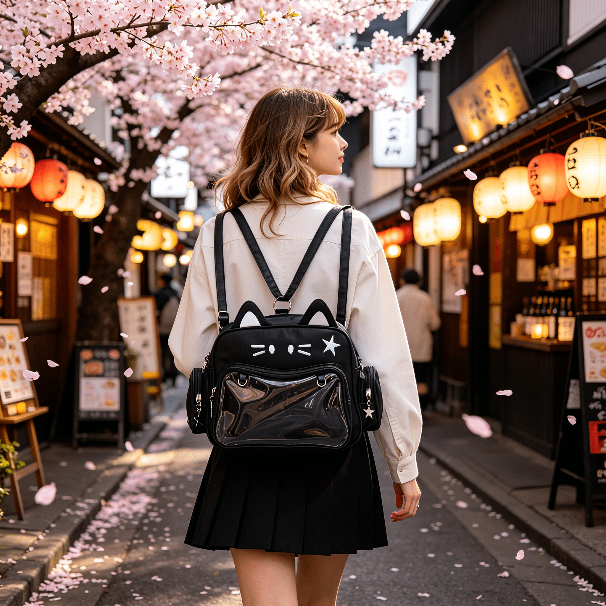 GASTROPOD 2026 New Japanese Kawaii Bag Cat Ita Bag Cute Bags Pin Display Backpack Crossbody Purse for Women Y2K Shoulder Bag for School,Shopping,Casual,Travel,Brown
