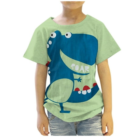 

KmaiSchai Long Sleeves For Boys Baby Girls Dinosaur T-Shirt Tops Boys Cartoon Animal Tee Toddler Kids Clothes Boys Tops Set 5 Quick Dry Cargo Shirts Boys Boys Sports Toddler Muscle Shirt Boys Long S