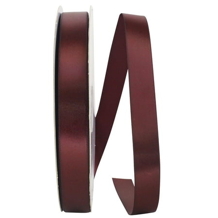 UPC: 0604947226716 | JAM Paper Satin Double Face Burgundy Polyester Ribbon  3600  x 0.87