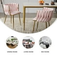 thumbnail image 4 of Tzicr Velvet Dining Side Chairs, Pink (Set of 4), 4 of 6