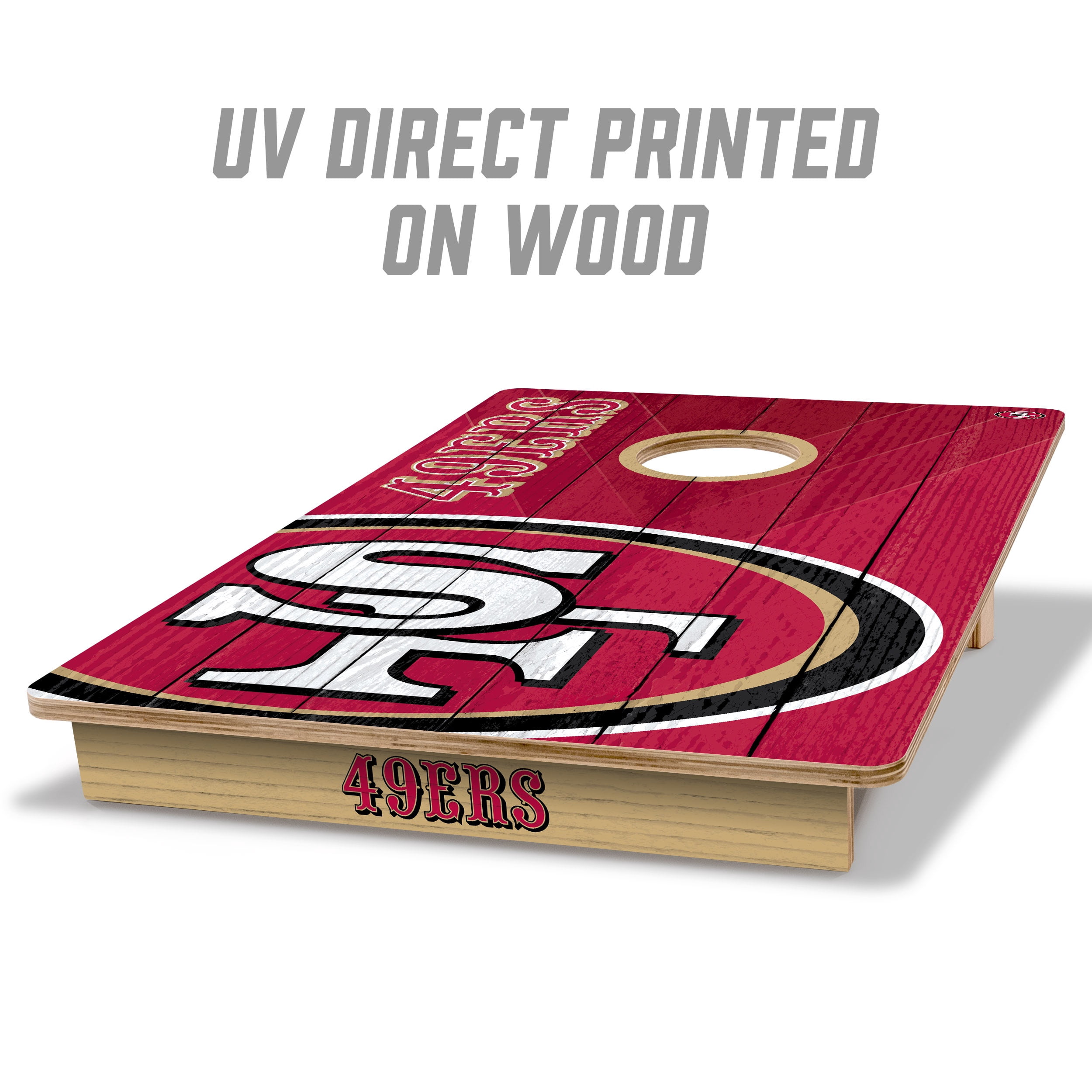 YouTheFan NFL San Francisco 49ers 2' x 3' Cornhole Game No Bags