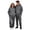 Gray-A#13085bb, variant on Hearthz Unisex Fleece Jogging Tracksuits Set Oversized Couple Matching 2 Piece Fleece Tracksuit Fall Winter Athletic Matching Sweat Set Red M