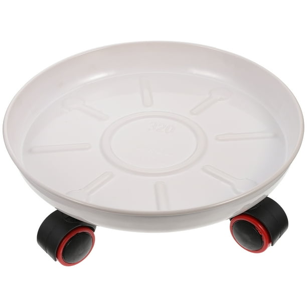 Hemoton Pulley Flower Pot Holder Planter Base Flower Pot Mover Plant