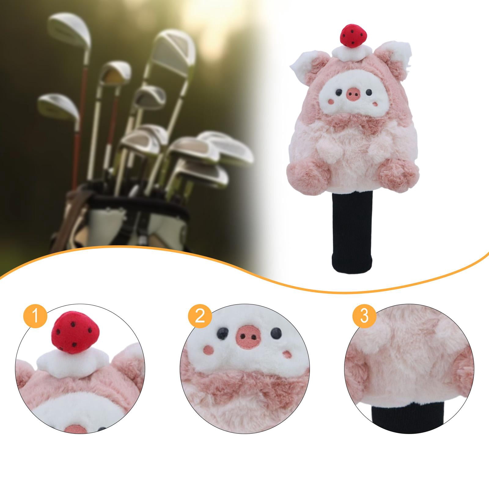 Baoblaze Headcover Cartoon Pig ie Golf Driver Head Cover for Club Golfers Friends