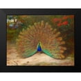 thumbnail image 2 of Thorburn, Archibald 24x19 Black Modern Framed Museum Art Print Titled - Peacock and Peacock Butterfly, 2 of 5
