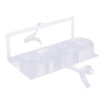 thumbnail image 3 of Caja de flores vacía para graduación, caja floral, contenedor de regalo de cartón elegante. Blanco, 3 of 9