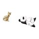thumbnail image 5 of Estatua De Gato Panda, Figura Decorativa, Escultura Animal, Adorno Artístico, Reloj De Pared Con Forma De Chimenea, Práctico, Resistente, Moderno, Bonito, Decoración Para El Hogar, Sala De, 5 of 8