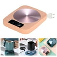 thumbnail image 2 of Basiess Coffee Mug Warmer, Electric Beverage Heater for Desk, Keeps Coffee Tea Cocoa Hot, Auto Shutoff, Compatible with Most Mugs, Home & Office Use Pink2, 2 of 9