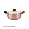 thumbnail image 1 of HUDSON BEST KITCHENWARE | Cacerola Con Revestimiento Triple Antiadherente Y Tapa De Vidrio Con Valvula De Vapor, 20 Cm Color Cobre, 1 of 5