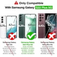 thumbnail image 6 of for Samsung Galaxy S22 Plus Case/Galaxy S22+ Case, Diamond Clear Designed,[Military Drop Protection] Hybird Shockproof Bumper Transparent Phone Case for S22 Plus 5G 6.6 inch, 6 of 7
