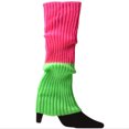 thumbnail image 1 of ITFABS Women Leg Warmers, Solid Color/Rainbow Stretch Knitted High Socks, 1 of 9