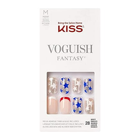 Kiss Voguish Fantasy Press on Manacure 4th of July Nails - Voyage ...