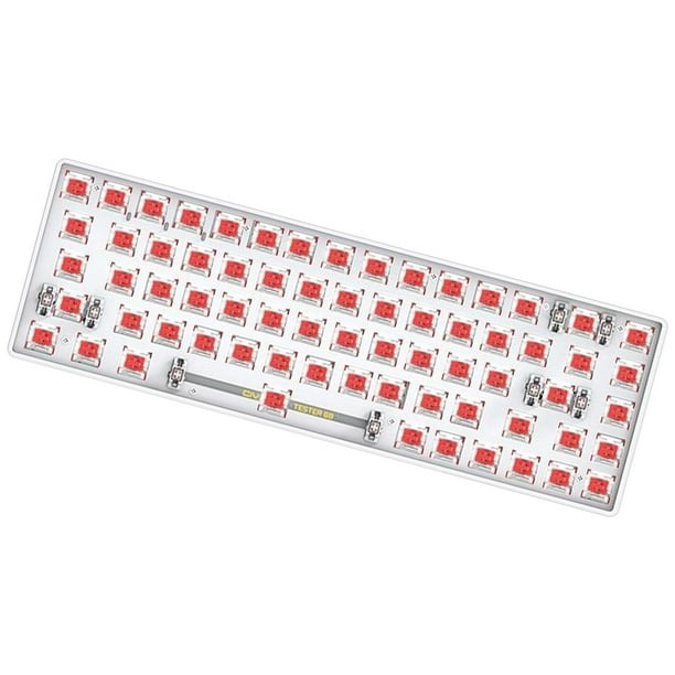 de mecánico 68Keys Tester68 2,4G/Bluetooth 5,0 2 modos para Opción 3 Baoblaze Teclado mecánico