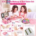 thumbnail image 3 of Kit de maquillaje Masiuve Kids para niñas con funda de unicornio de 3 a 12 años, 3 of 7
