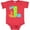 Vintage Red, variant on Inktastic Dinosaur First Birthday Party Boys or Girls Baby Bodysuit