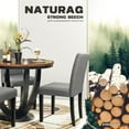 thumbnail image 2 of Furmax, Set of 4 Upholstered Dining Chairs with Wooden Legs, Fabric, Gray, 2 of 6