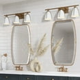 thumbnail image 2 of Nathan James Aubrey 3-Lights Bathroom Vanity Light Fixture with Gold Metal Frame and White Cage Shade, 2 of 7