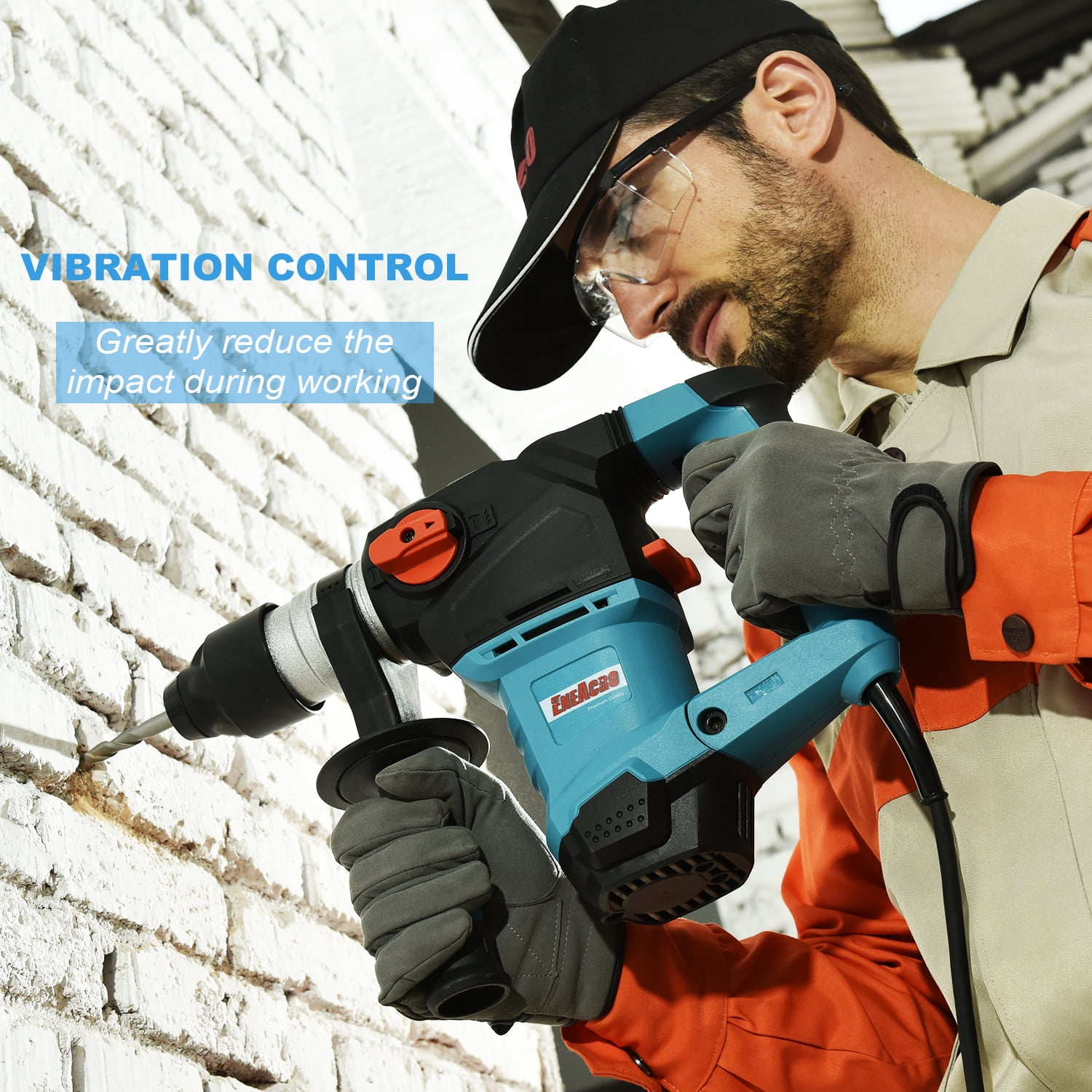 Buy ENEACRO 11/4 Inch SDSPlus 12.5 Amp Rotary Hammer Dril,Safety