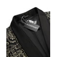 thumbnail image 4 of COOFANDY Men's Floral Dinner Jacket Blazer Stylish Jacquard Suit Jacket Party Wedding Prom Tuxedo Dress Jacket, 4 of 10