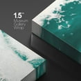 thumbnail image 4 of wall26 Canvas Print Wall Art Teal White Green Vibrant Gemstone Landscape Nature Wilderness Digital Art Realism Stylish Zen Chic Decorative Close Up for Living Room, Bedroom, Office - 16"x24&quot, 4 of 5