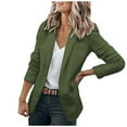 thumbnail image 2 of Casual Blazers for Women 2025 Long Sleeve Notch Lapel Collar Open Front Business Casual Work Office Jacket, 2 of 6