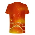 thumbnail image 4 of Lilgiuy Shirts for Men Graphic Tees, Men's Summer Novelty 3D Beer Bubbles Printed Short Sleeve Oversized T-Shirt Tops Shirts and Blouses Holiday Gifts(Red,2XL), 4 of 5