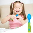 thumbnail image 2 of Less Than 5 Tableware Baby Stereo Two Color Spoon Fork P Two Color Cartoon Spoon Baby Spoon Spoon Training Spoon Fork, 2 of 3