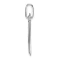 thumbnail image 2 of 14K White Gold Diamond Initial G Dog Tag Charm, 2 of 4