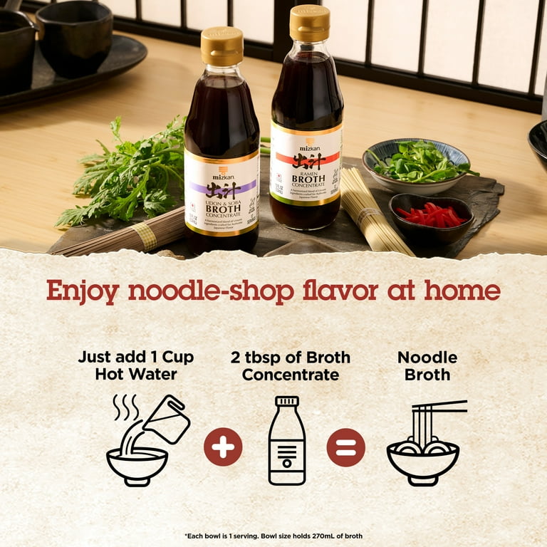 Mizkan Udon and Soba Broth Concentrate, 12 fl oz Japanese Dashi