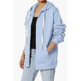 thumbnail image 3 of TheMoogan Women's Essential Full Zip Cotton Fleece Hoodie Sweatshirt Relaxed Track Jacket, 3 of 7