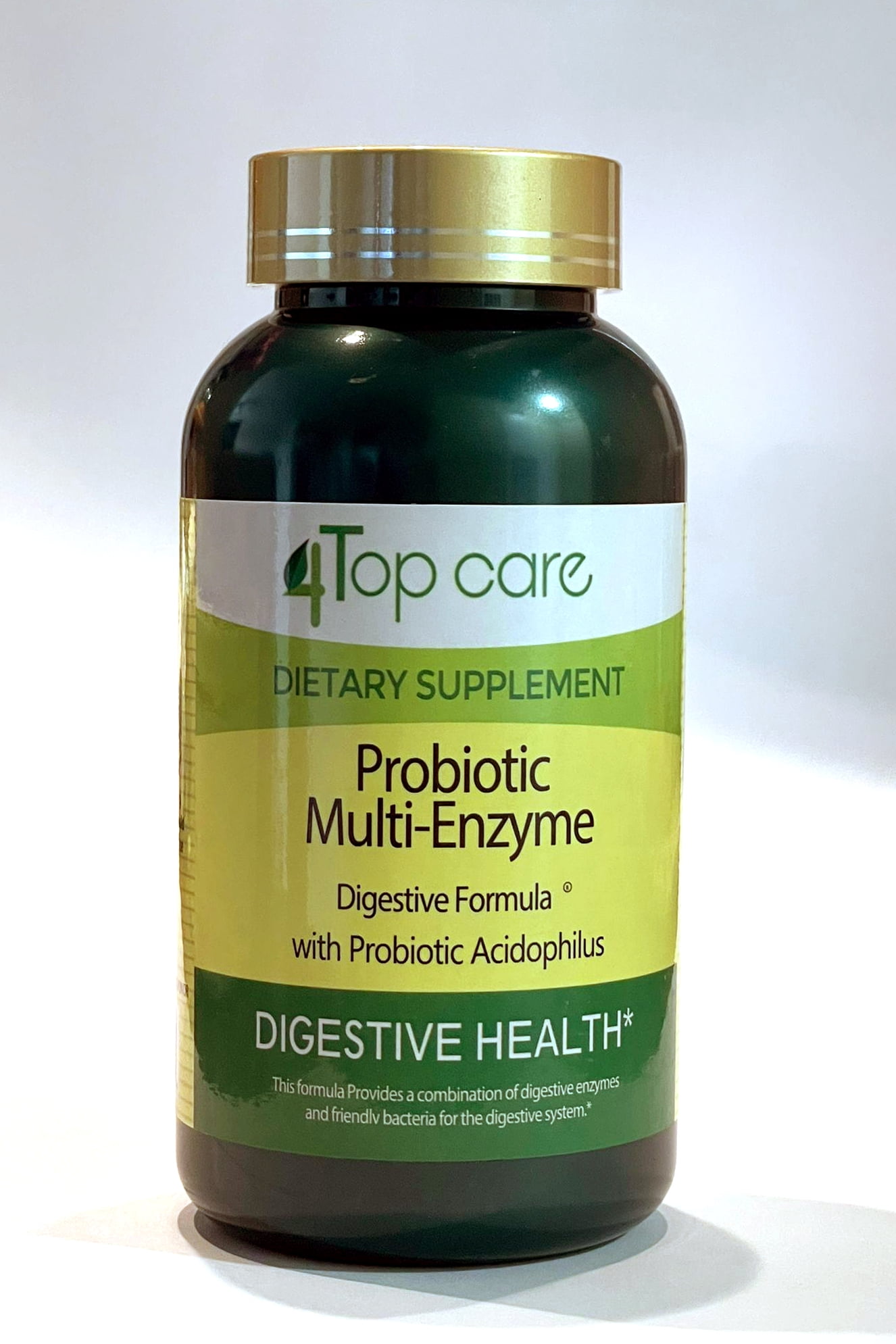 4 Top Care Probiotic MultiEnzyme Digestive Formula with Probiotic