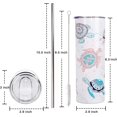thumbnail image 2 of Turtle Tumbler, Sea Turtle Gifts for Women, Turtle Lovers - Cute Tumbler with Lid and Straw, Birthday Gifts for Women, Friends Female, Girlfriend - Turtle Stuff, Turtle Coffee Travel Mug Cup, 20 OZ, 2 of 6