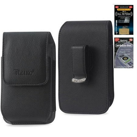 Motorola Defy XT Vertical Leather Case with Magnetic closure with belt clip and belt loops (Plus Size will Fit w/ Otterbox Commuter on) + Cell Phone Antenna.., By (Cell Phone With Best Antenna Strength)