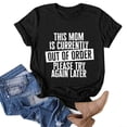 thumbnail image 2 of B91xZ Womens Summer Tops Short Sleeve Crew Neck Tee Tops,Black L, 2 of 4