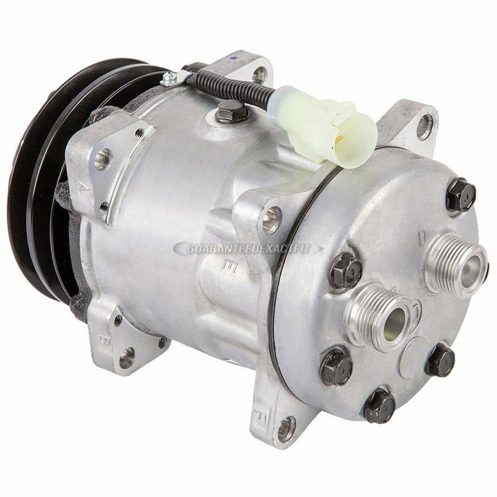 AC Compressor & 2 Groove A/C Clutch For Land Rover Defender NAS & Range Rover Classic Replaces Sanden SD709 7715 - BuyAutoParts