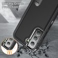 thumbnail image 6 of ELEHOLD for Samsung Galaxy S23 Rugged Protective Case Full Body Multi-Layer Shockproof Hidden Kickstand Hybrid Silicone Hard PC Cover for Samsung S23,Black, 6 of 7