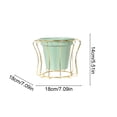 thumbnail image 3 of JZCHUNTOY Vase d'Arrangement Floral en Fer à Ligne Courbée, Jardinière Moderne Minimaliste, Contenant de Plante en Métal Résistant à la Rouille et Durable pour Décoration de Salon, Bureau, Mariage, Bureau, 3 of 6