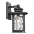 thumbnail image 2 of CHLOE Lighting OWEN Transitional 1 Light Textured Black Outdoor Wall Sconce 12" Tall, 2 of 5