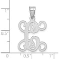 thumbnail image 4 of Sterling Silver Rhodium-Plated Letter C Initial Pendant Made In United States xna518ss/c, 4 of 5