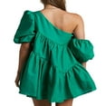 thumbnail image 4 of Summer Mini Dress with Short Puff Sleeves and Tiered Design, 4 of 5