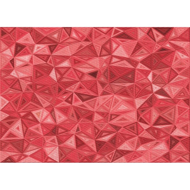 Ahgly Company Tapis Rectangulaire Lavable en Machine Rouge Transitionnel, 7 Pieds x 10 Pieds