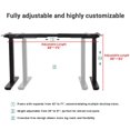thumbnail image 2 of Costway 53" Electric Height Adjustable Sit-Stand Desk Standing Dual Motor, 2 of 8