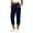 Navy #022, variant on Womens Linen Cropped Jogger Pants Elastic Drawstring Waist Casual Summer Trousers with Pockets Lightweight Lounge Pants, XL