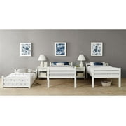 Better Homes & Gardens Tristan Kids Convertible Triple Bunk Bed, Twin Over Twin Over Twin, White