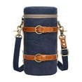 thumbnail image 4 of Almencla Bag Lens Storage Bag Cylinder Portable with Zipper Dustproof Handbag Convenient Camera Bag with Strap for Outdoor Blue, 4 of 8