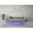 thumbnail image 3 of Ahgly Company Indoor Square Persian Blue Traditional Area Rugs, 4' Square, 3 of 4